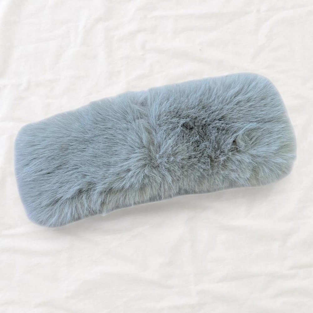 Mountain Warehouse Light Grey Faux Fur Headband Ear Warmer One Size MWF60043